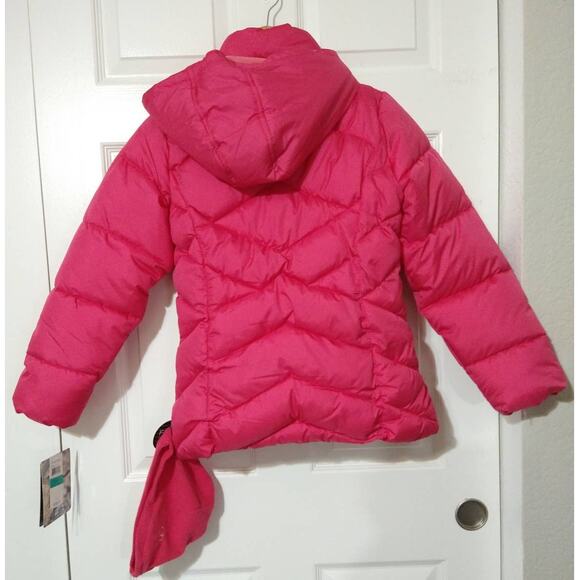 CB SPORTS Girls Puffer Jacket, Large (14-16), Pink Coat + Free Fleece Beanie - Picture 2 of 15